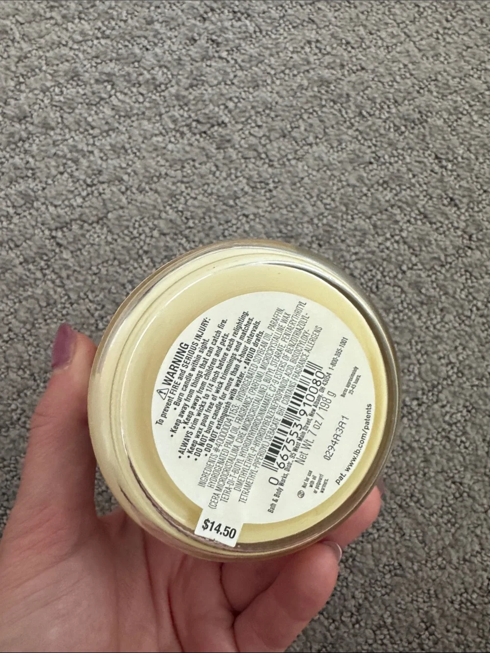 White Barn Sugared Snickerdoodle Candle - Brown & White - Picture 3 of 3